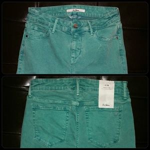 New Sam Edelman Kitten Green stretch Jeans 2/26